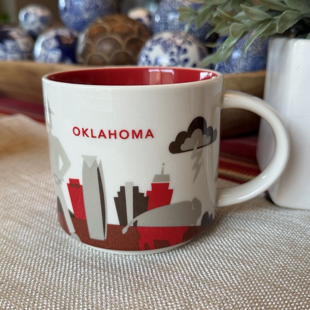 Starbucks OKLAHOMA Colorado You Are Here Collector Coffee Cup Mug 14 oz